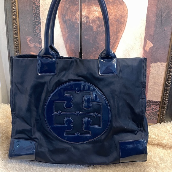 LARGE TORY BURCH  Tote Bag dark blue - Picture 4 of 15